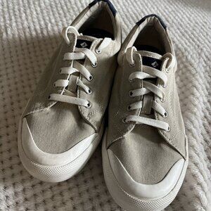 Sperry Top Sider Boys Striper Ll Cement  Sneaker Size 2.5M Youth